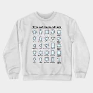 Types of Diamond Cuts Crewneck Sweatshirt